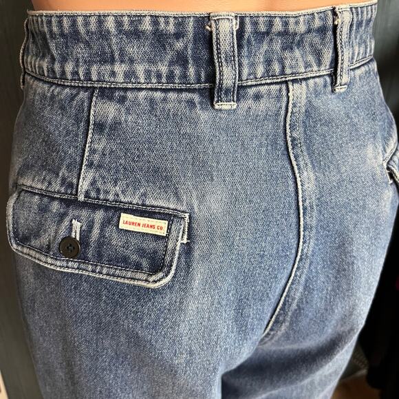 Lauren Jeans Petite Cropped Decorative Hem Jeans 12P Coastal Cowgirl Western - Picture 4 of 6